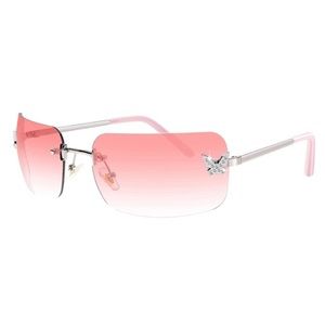 Y2K Pink Butterfly Sunglasses